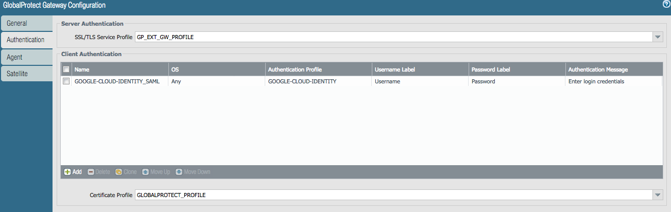 globalprotect gateway